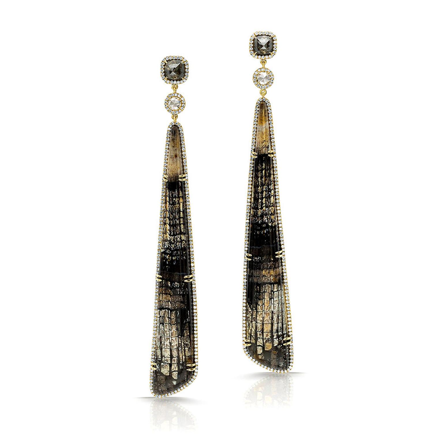 Pamela Huizenga long earrings