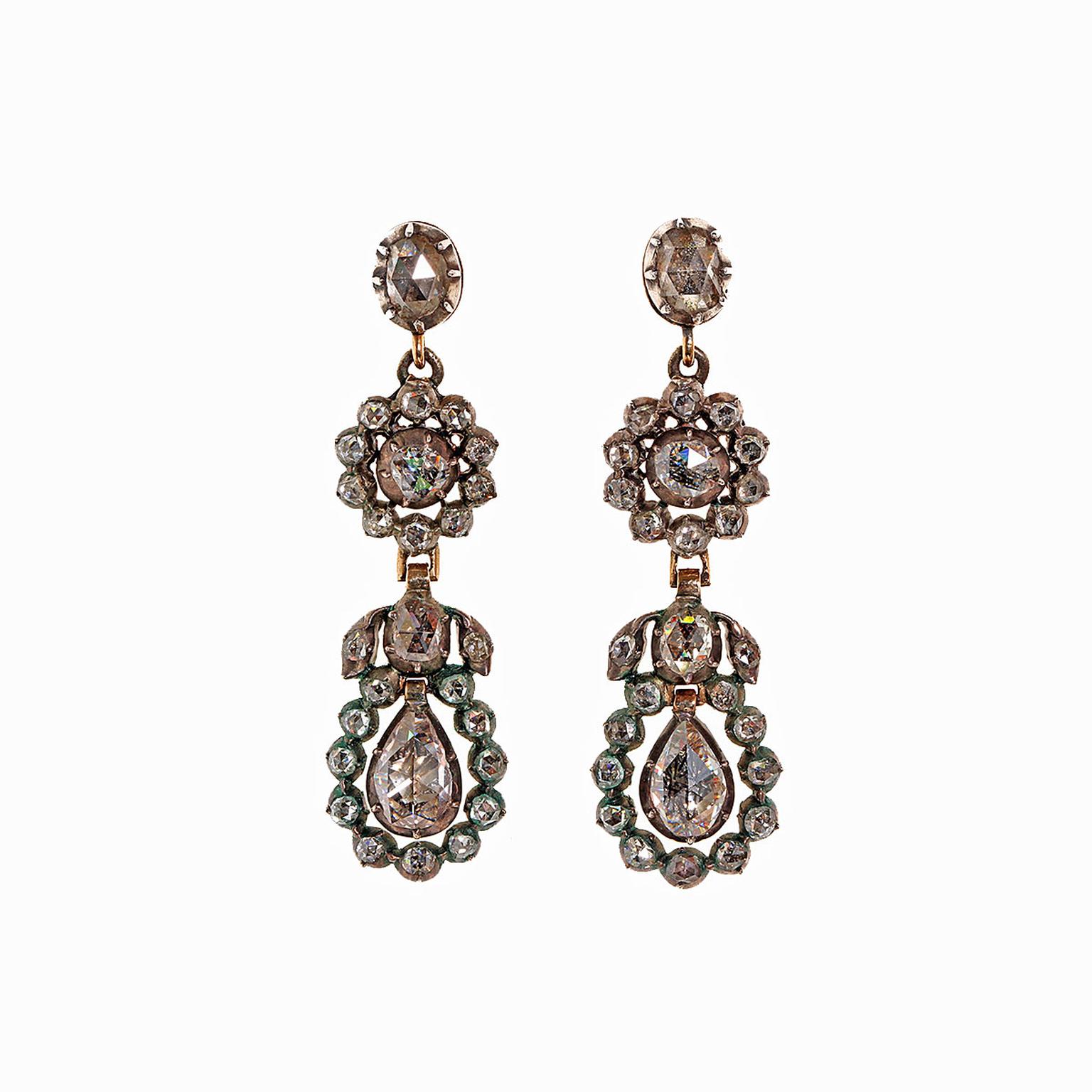 Bell and Bird antique earrings