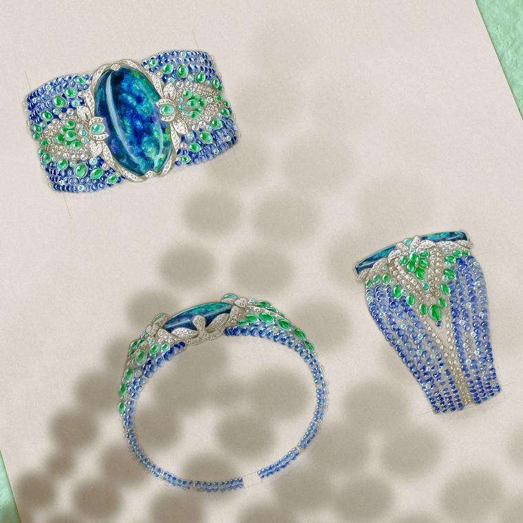 Cartier Etourdissant Lagon bracelet sketches