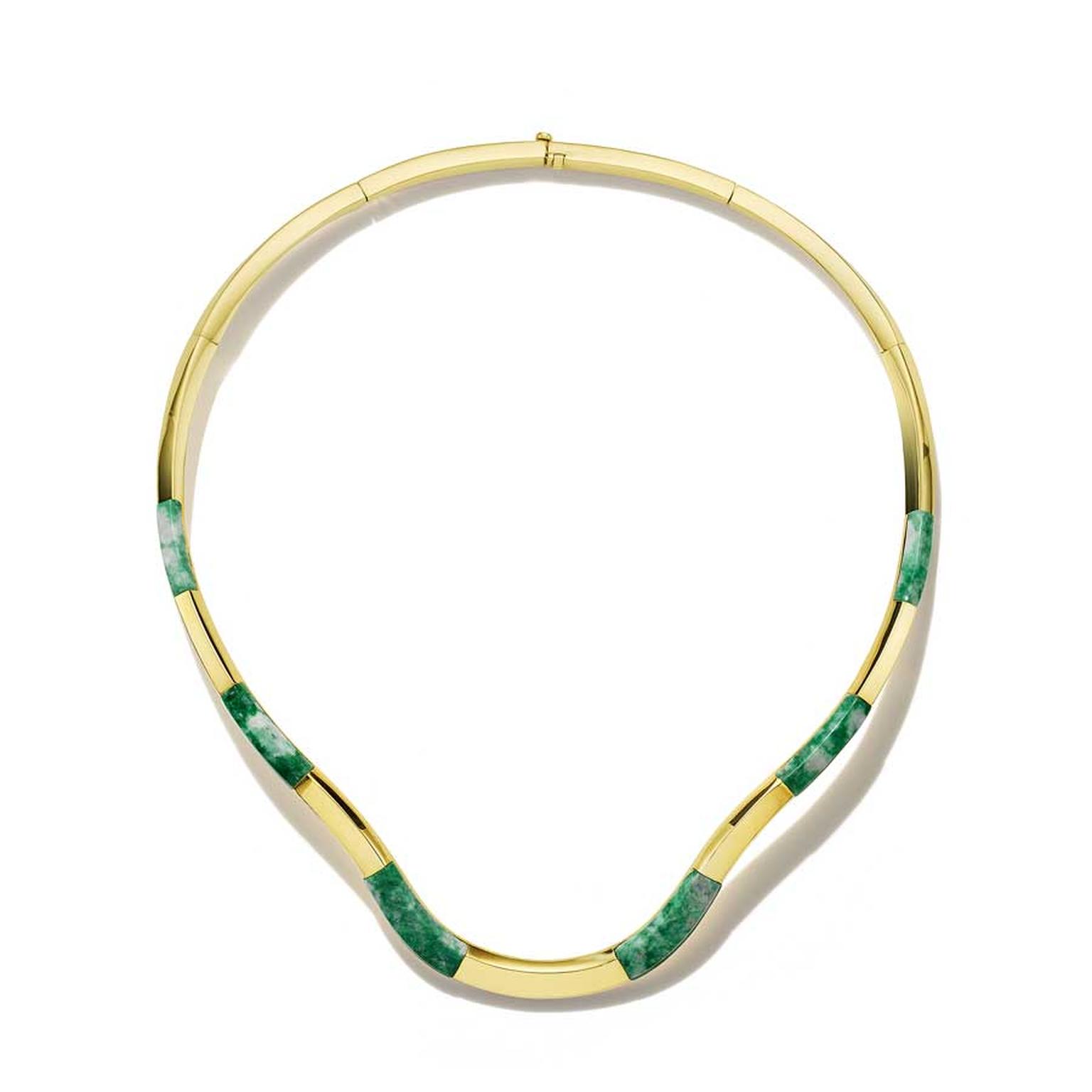 DYNE Verdant Reverie necklace white background