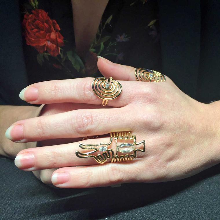 Rings from Lydia Courteille's Nazca collection