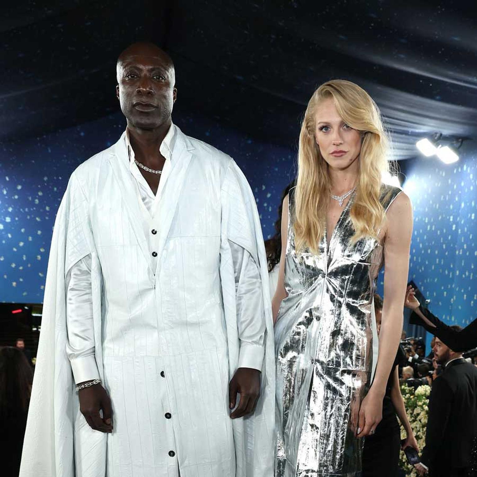 Ozwald Boateng and Hanna Hultberg at Met Gala 2025