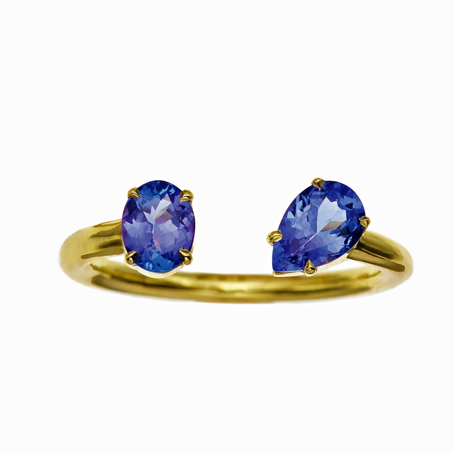 Jemma Wynne tanzanite open ring