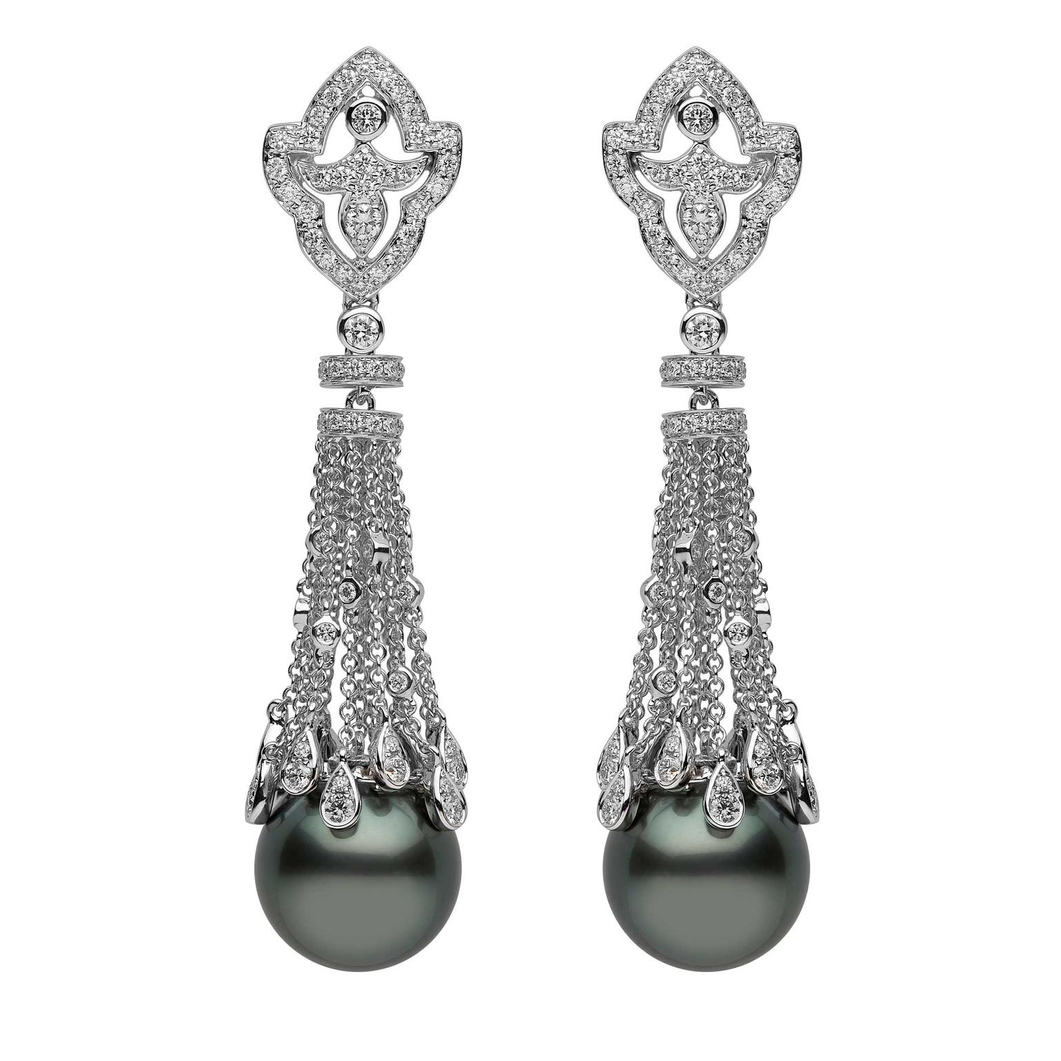 YOKO London Tahitian pearl earrings