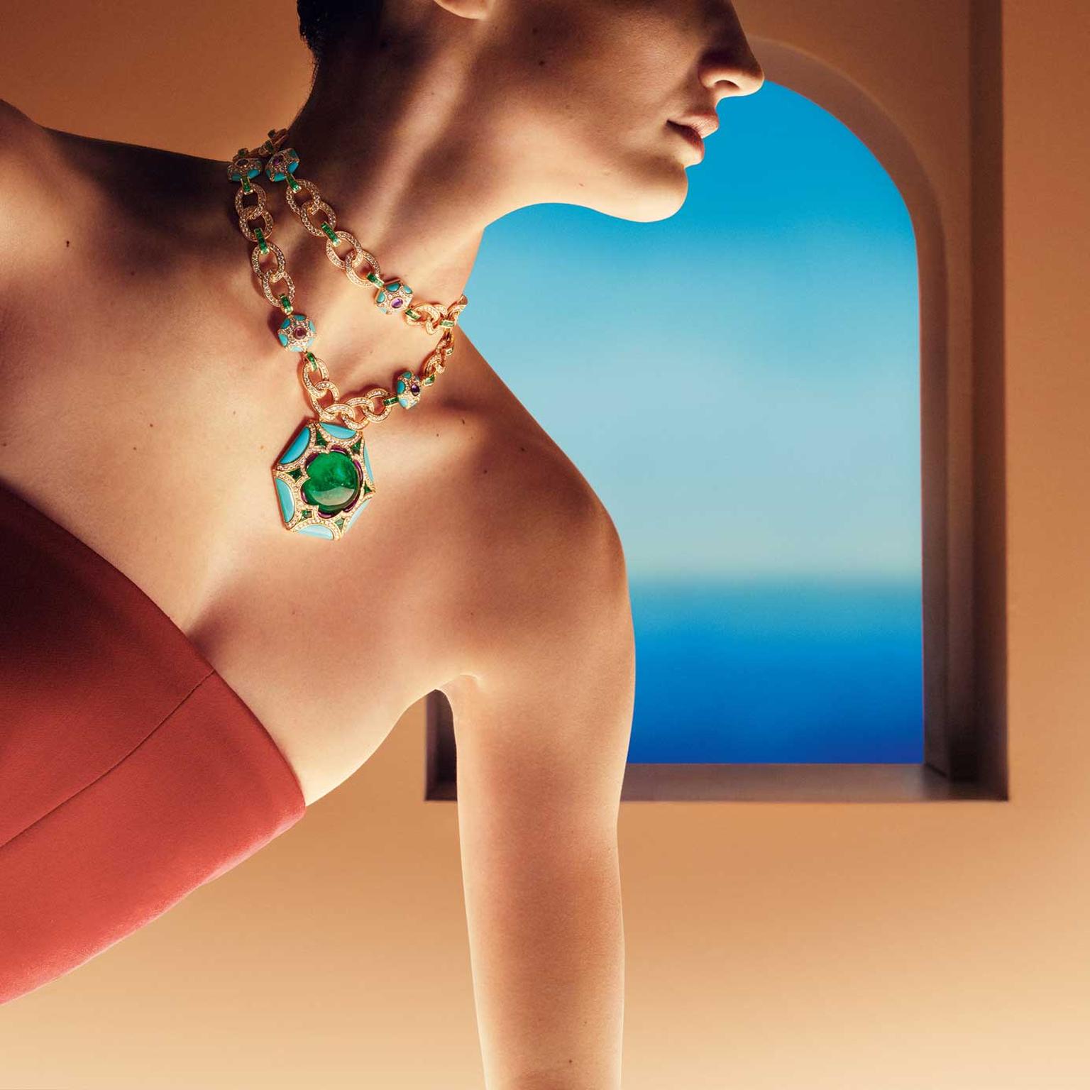 Bulgari Scandebergs Roman Esedra necklace Bulgari Mediterranea