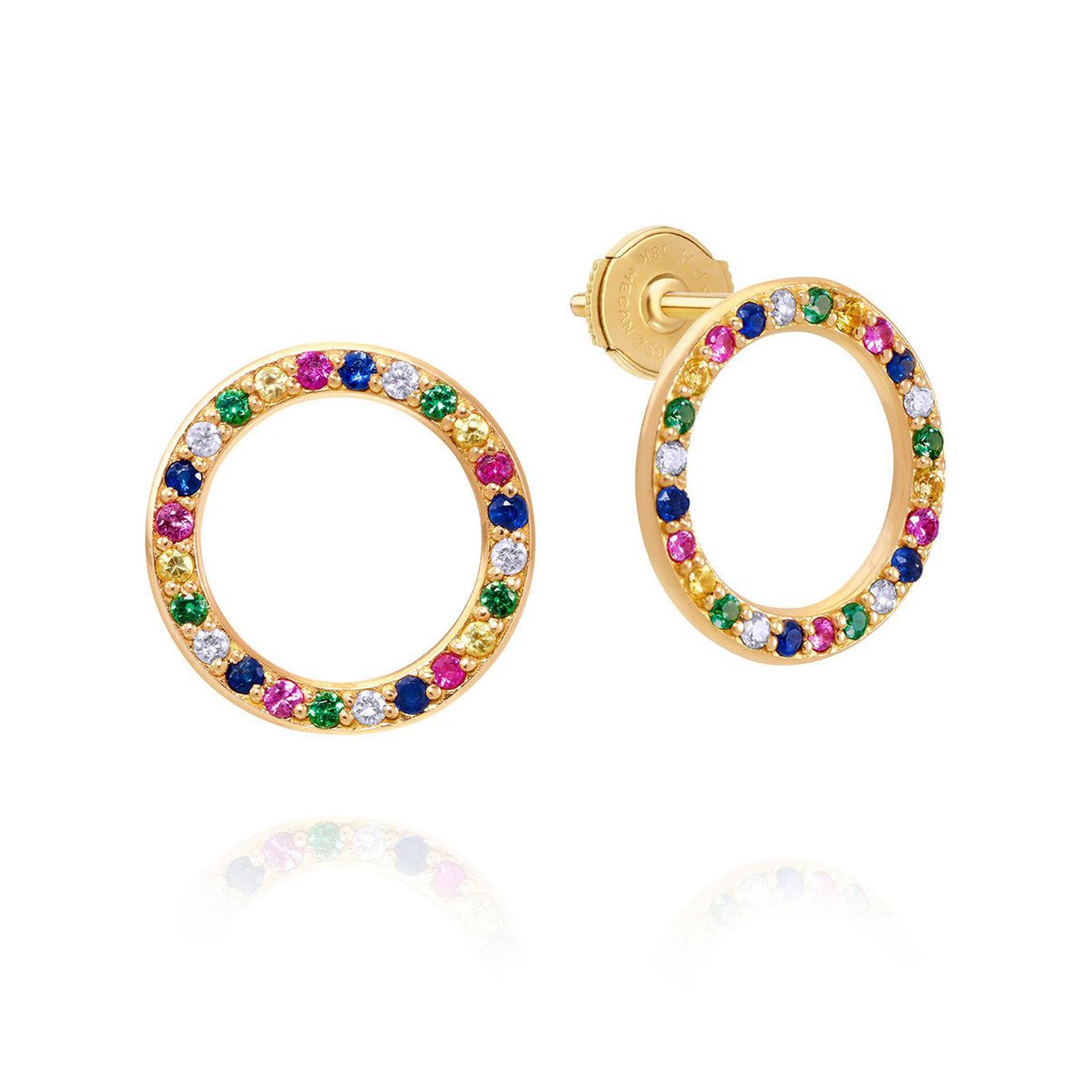 Sabine Getty Baby Memphis round studs (£980)