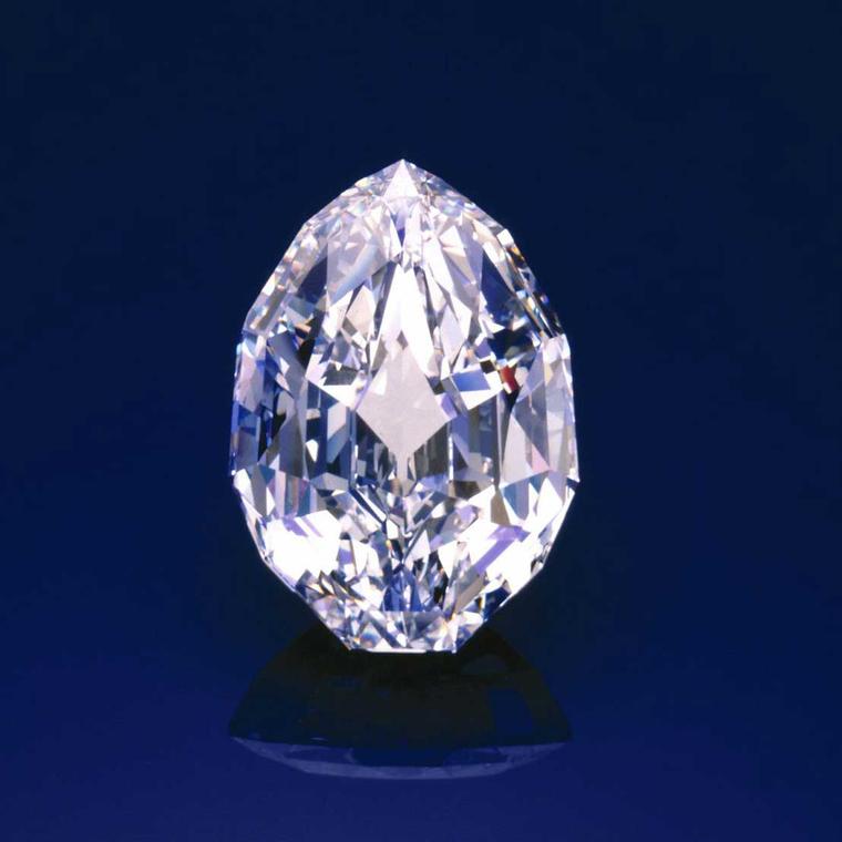 The 101.84-carat  Mouawad Splendour diamond of D colour, Internally Flawless grade sold for US$12.8 million (US$125.295 per carat) at Sotheby’s Geneva in November 1990