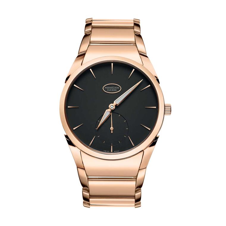 Tonda 1950 watch in rose gold with a graphite dial