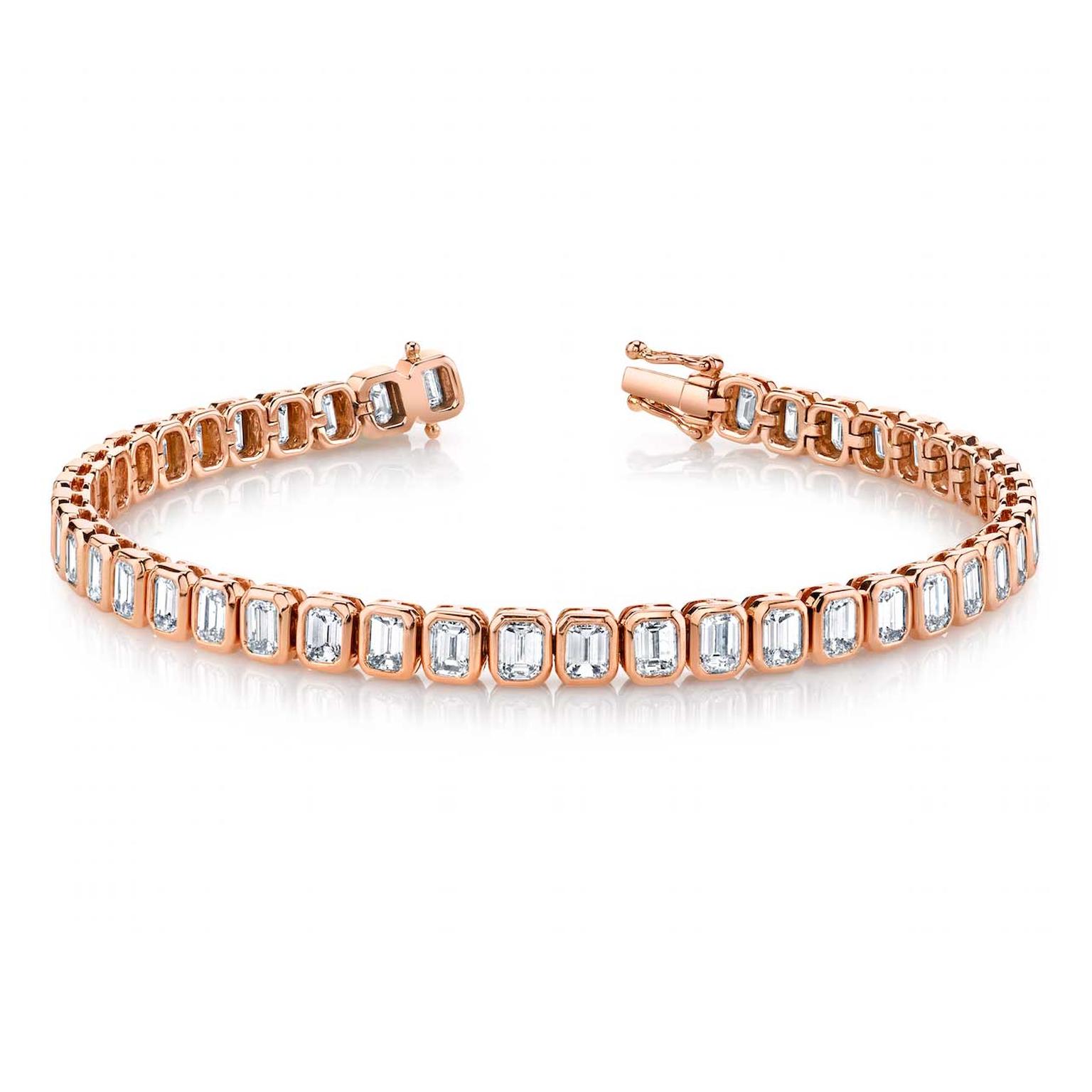 Anita Ko diamond tennis bracelet in rose gold