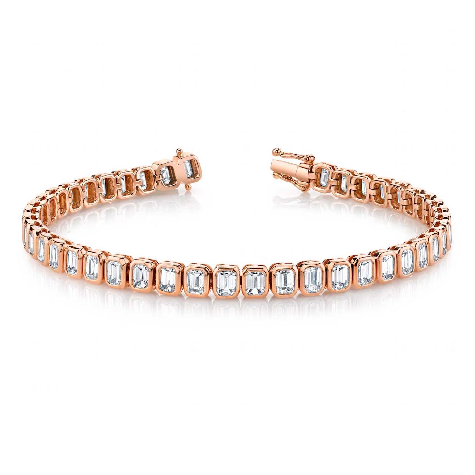 Anita Ko diamond tennis bracelet in rose gold