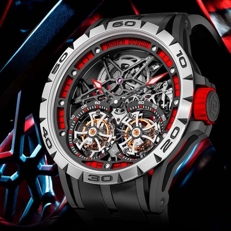 Roger Dubuis Excalibur Spider Skeleton Double Flying Tourbillon watch