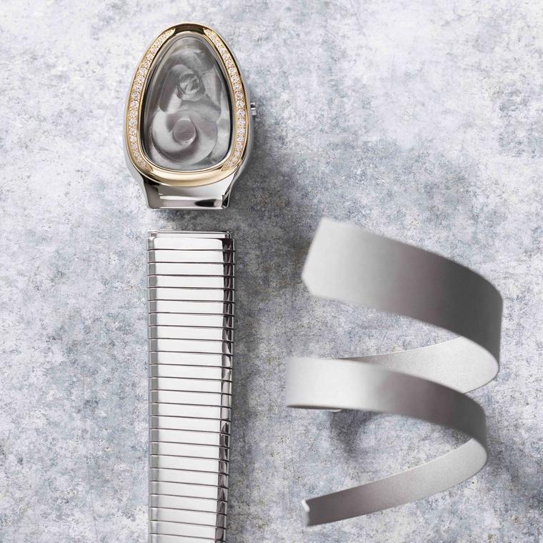 Serpenti Tubogas Gold & Steel in construction