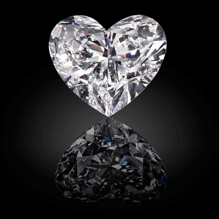 Graff Venus largest flawless heart shape diamond in the world