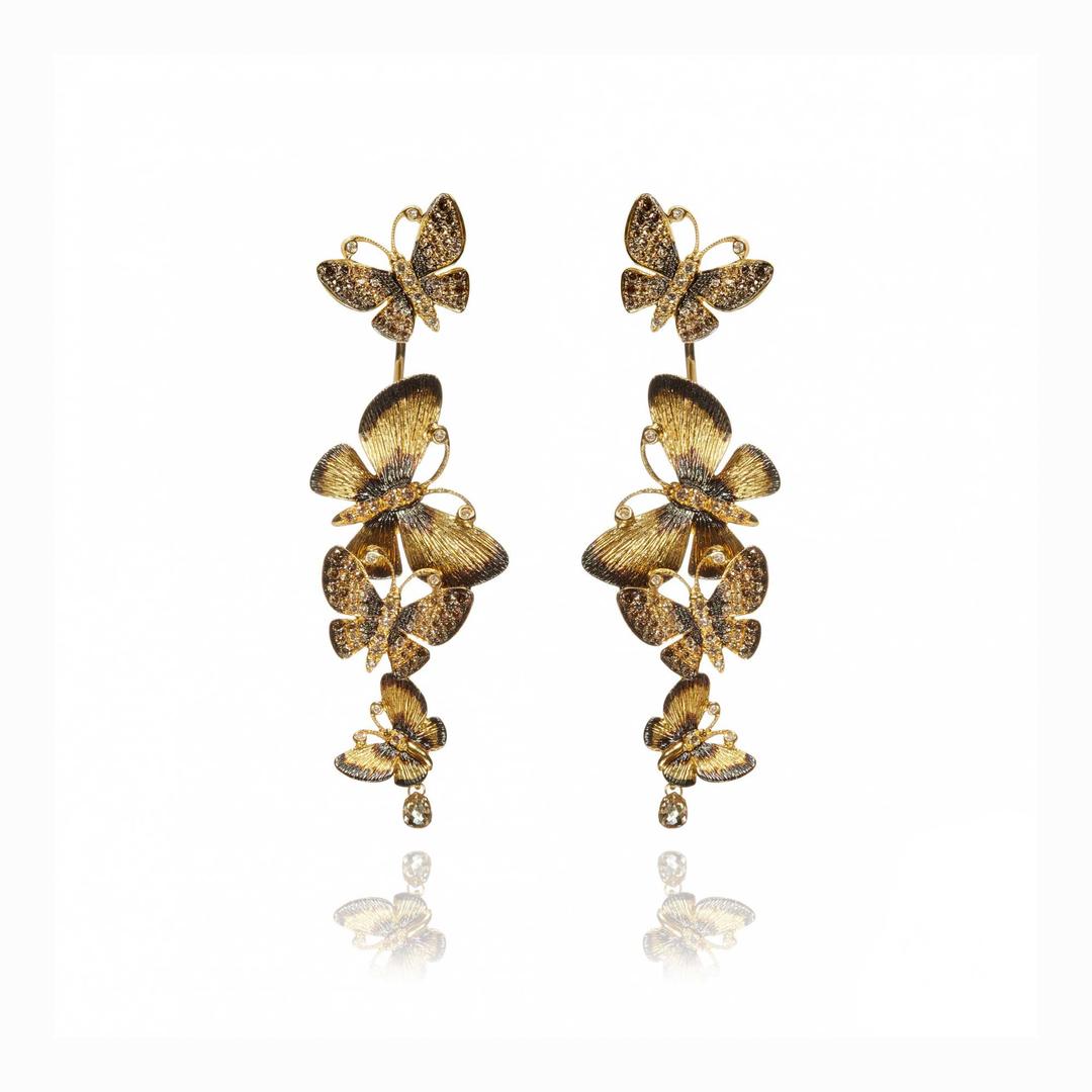 Butterflies cocktail ring with brown diamonds Annoushka The