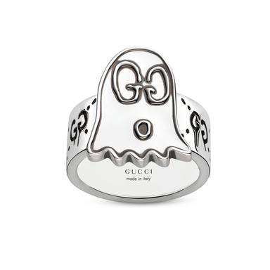 GucciGhost engraved ring in sterling silver | Gucci | The Jewellery Editor