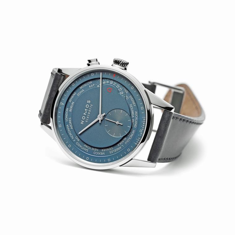 Nomos Zürich Worldtimer True Blue