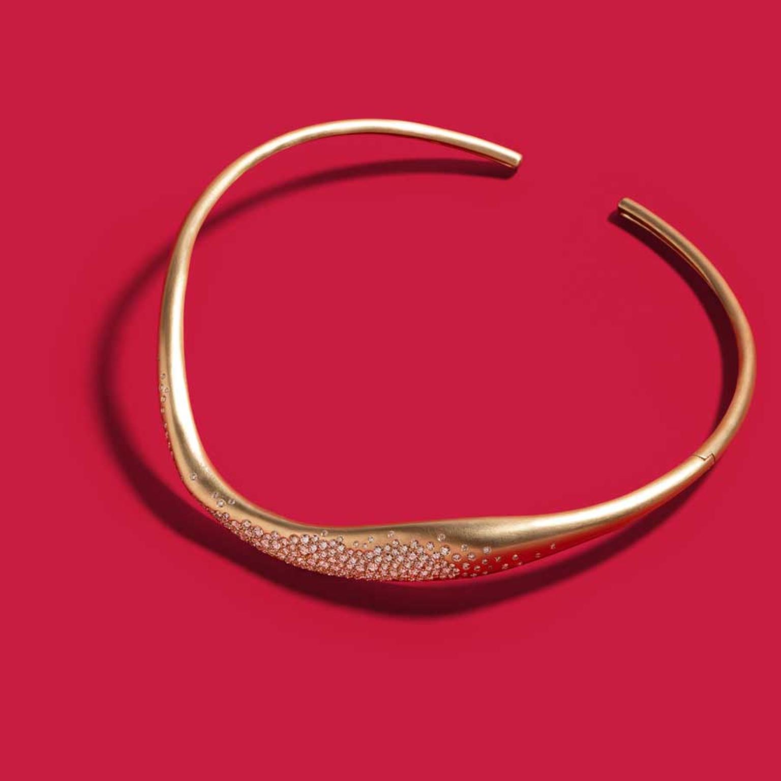 Nada Ghazal Champagne Diamonds Floating Joy Choker