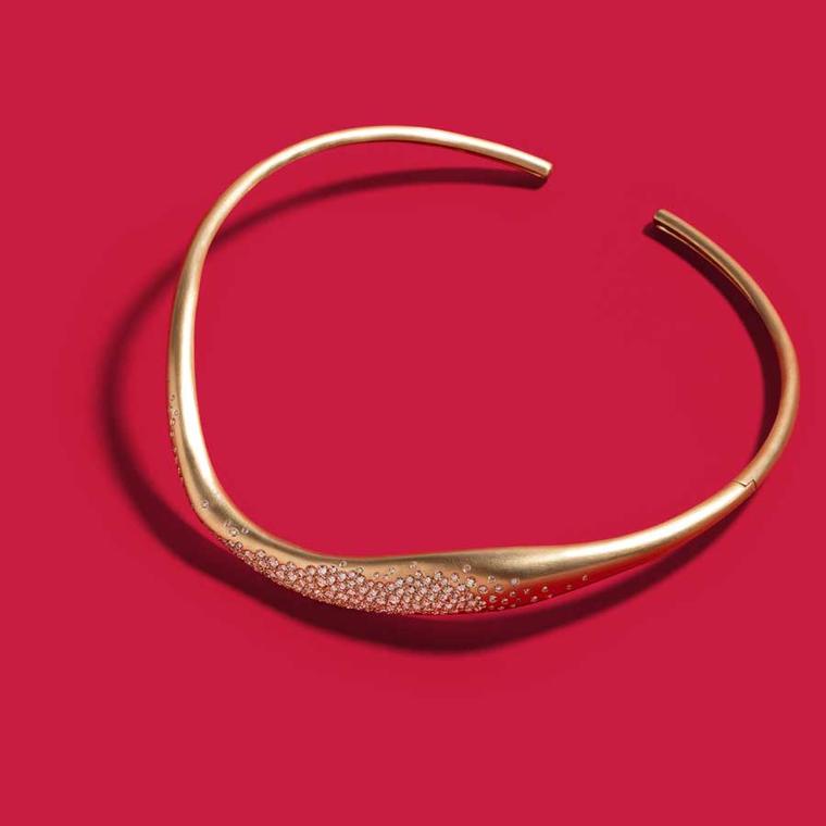 Nada Ghazal Champagne Diamonds Floating Joy Choker