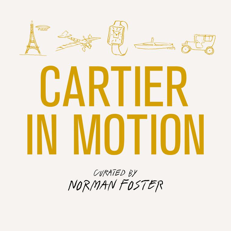 Poster for the Cartier in Motion exhibition