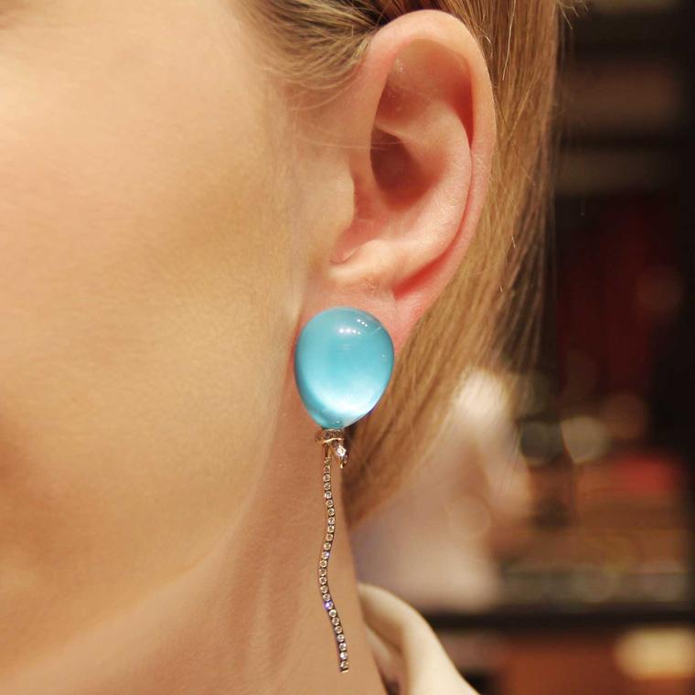 Vhernier Balloon earring being worn