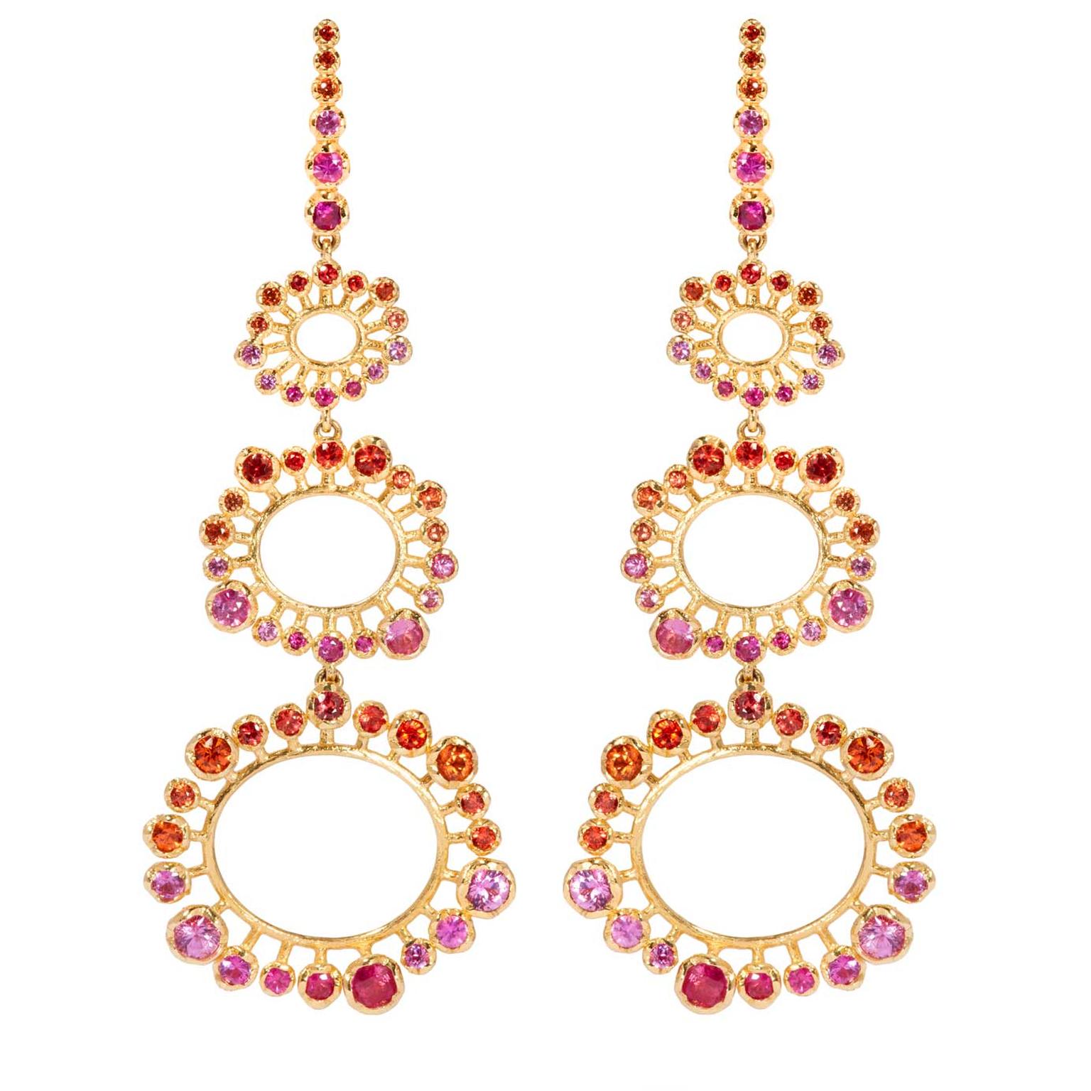 Annoushka Hidden Reef gold sapphire earrings £9900
