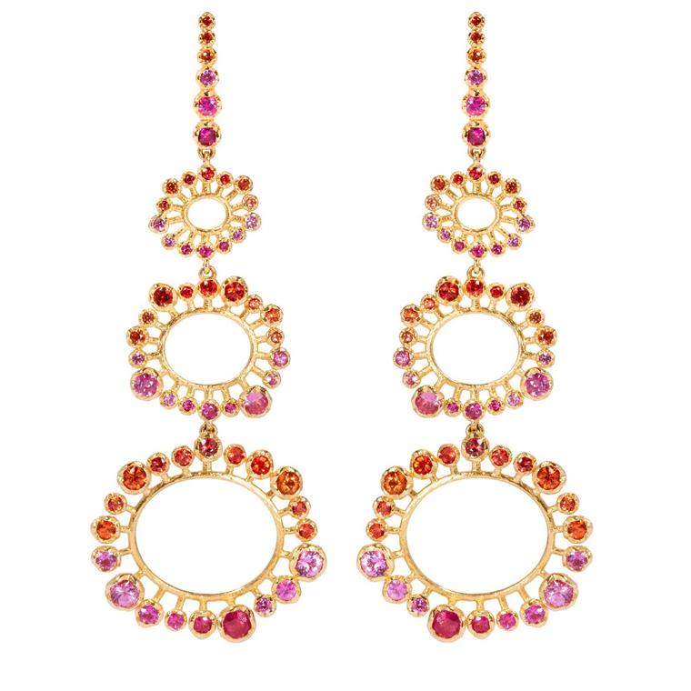 Annoushka Hidden Reef gold sapphire earrings