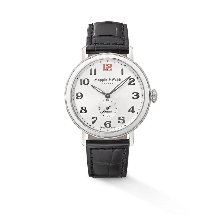 Mappin &  Webb Campaign Automatic - black crocodile skin strap