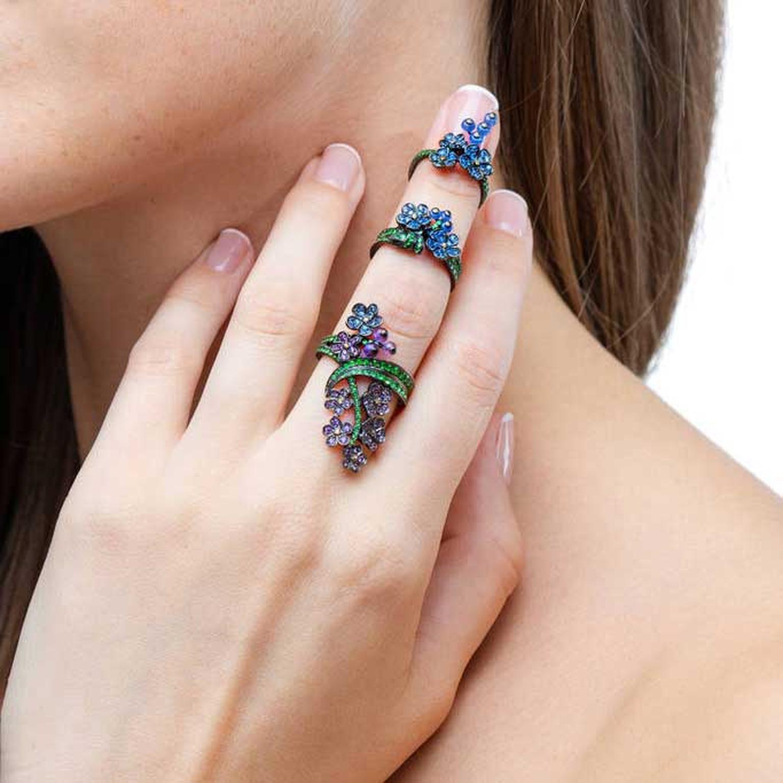 Lydia Courteille Myosotis ring