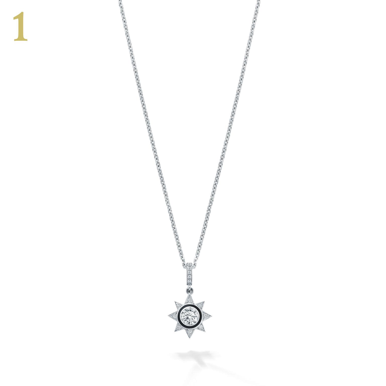 Boodles Cosmos star diamond pendant