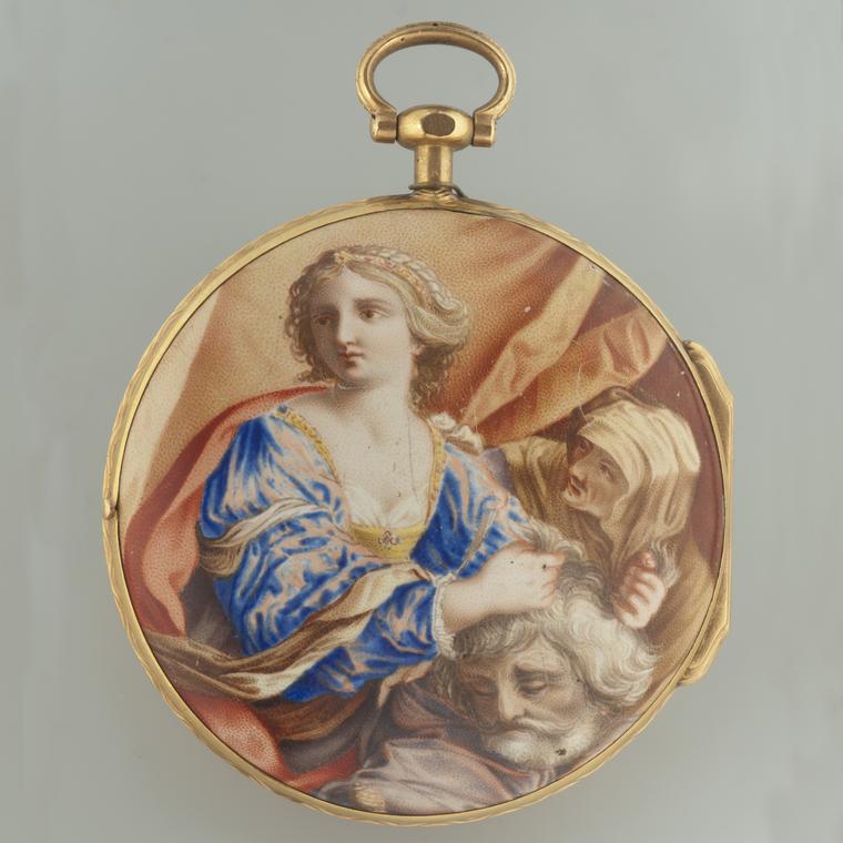 Judith and Holophernes enamelled watch