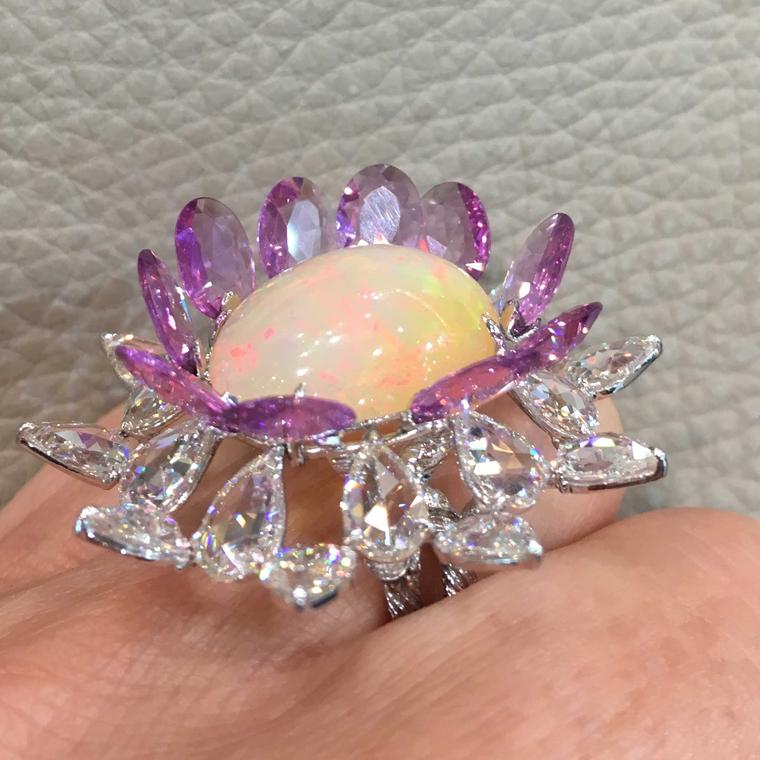 VAK opal and sapphire ring spotted at DJWE 2018