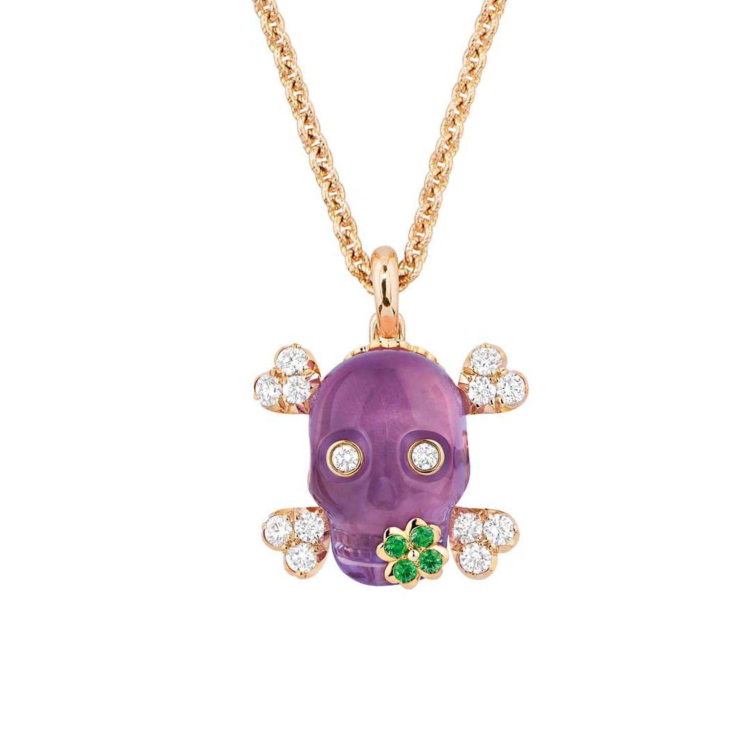 Dior tete de mort amethyst necklace Price £9050