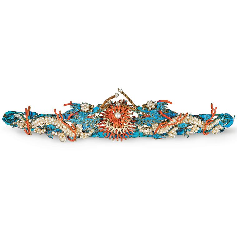 Hair pin with dragon motifs from the Qing Dynasty
