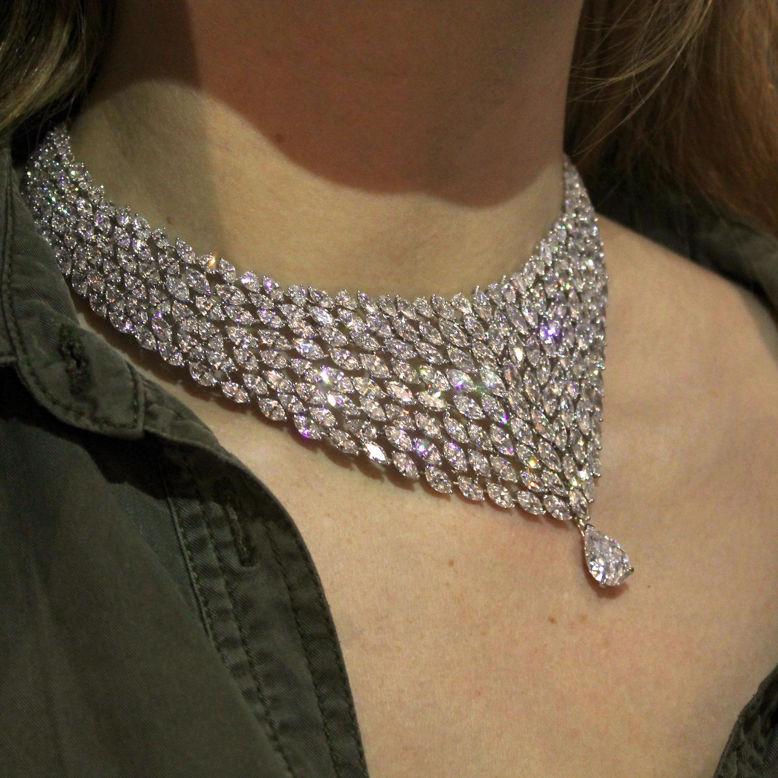 Messika diamond collar necklace