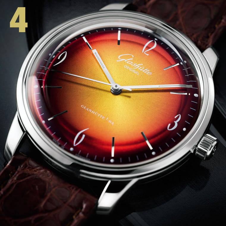 4 Glashutte Origianl Sixties Red watch