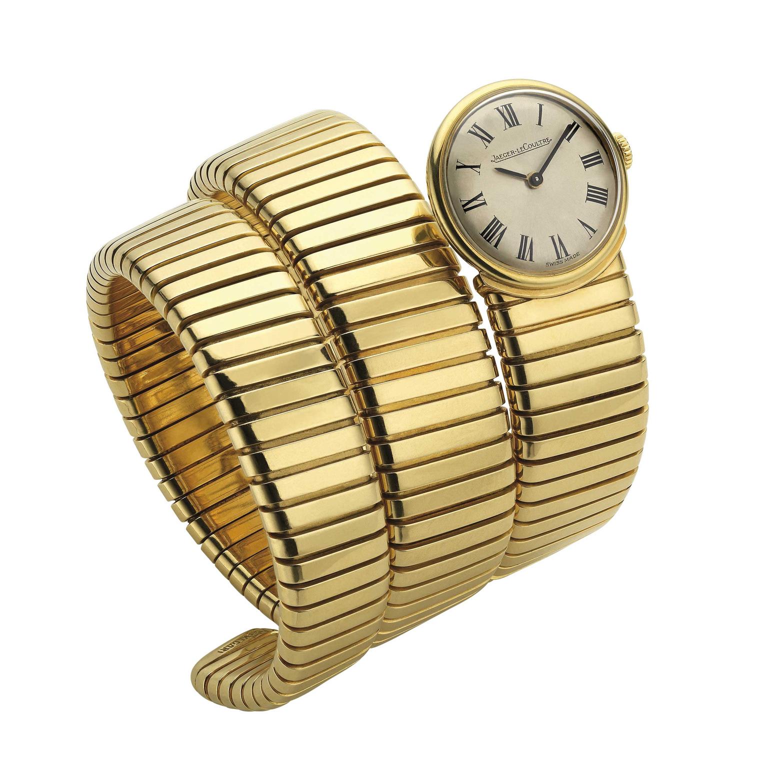 Bulgari Tubogas bracelet watch in yellow gold from circa 1955