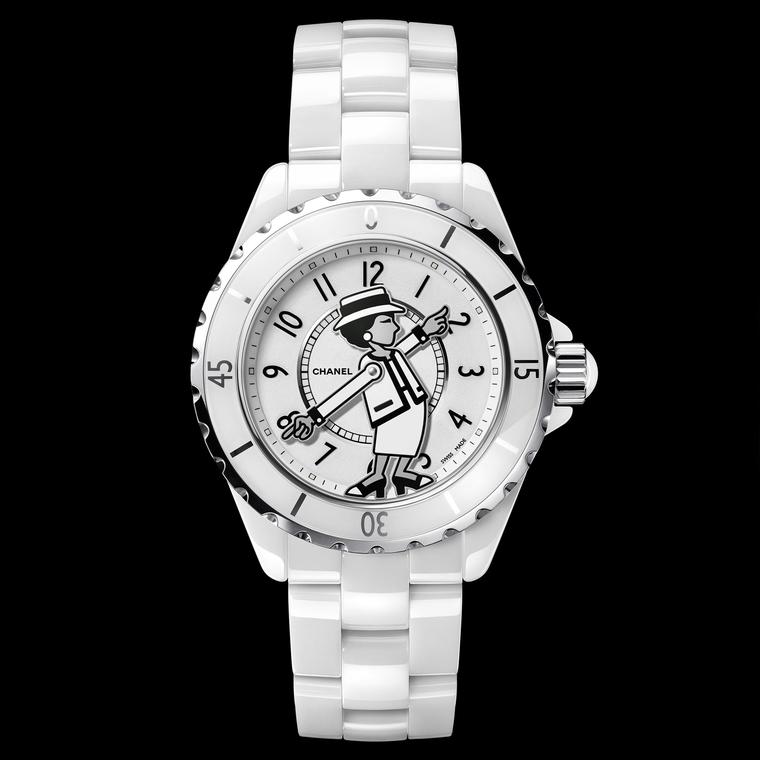 J12 Mademoiselle watch in white ceramic Chanel The Jewellery Editor