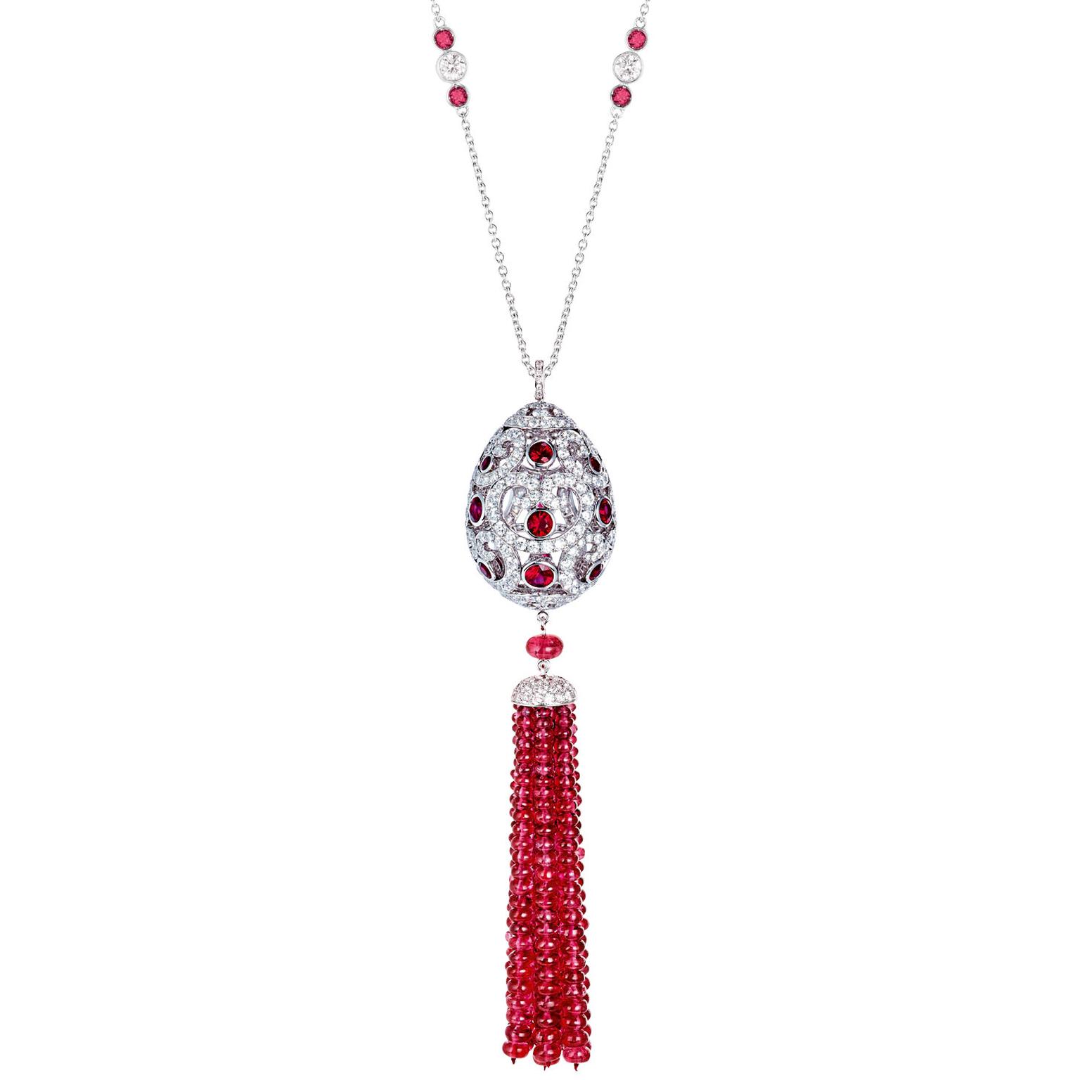 Fabergé Imperatrice ruby tassel pendant necklace