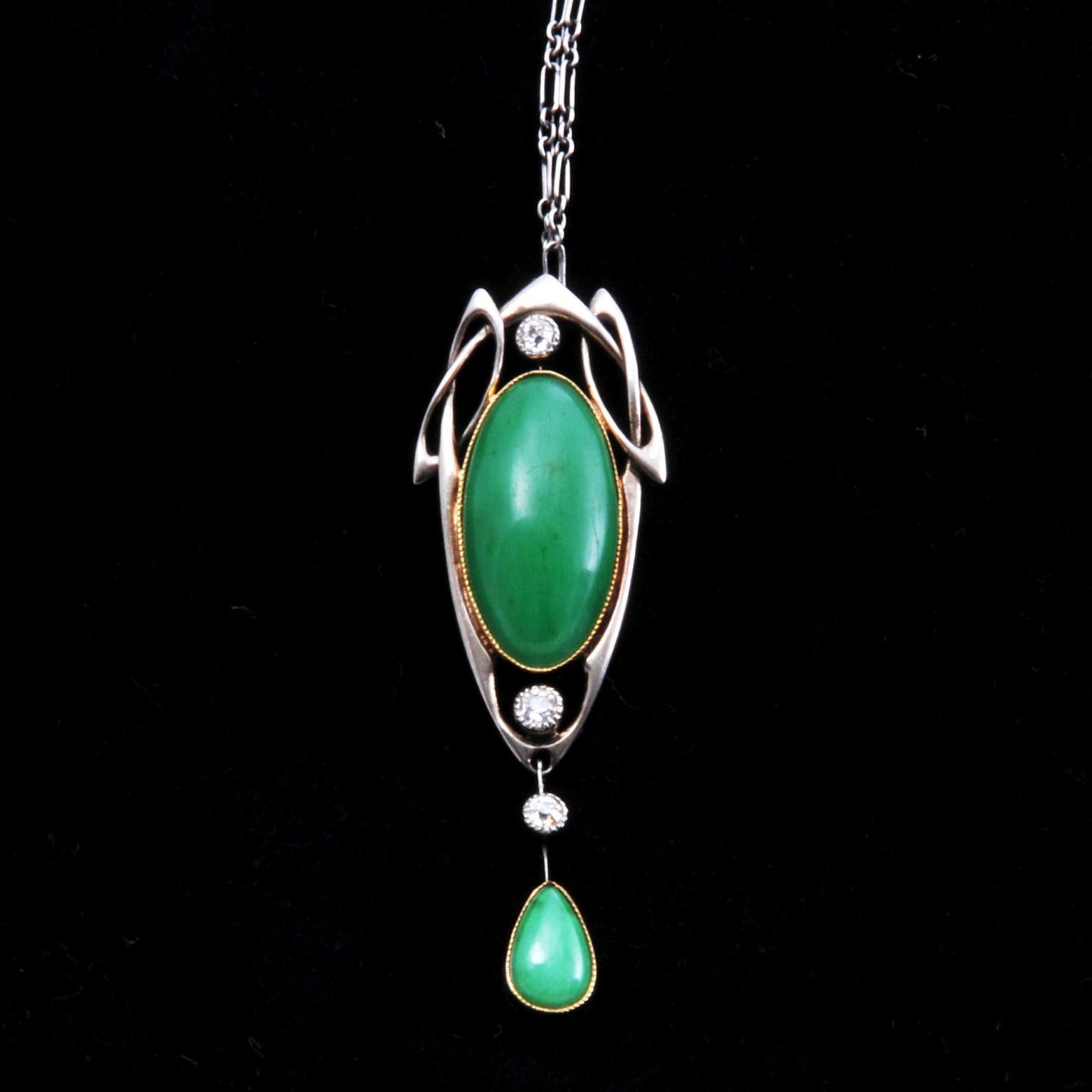 Archibald Knox for Liberty jadeite pendant