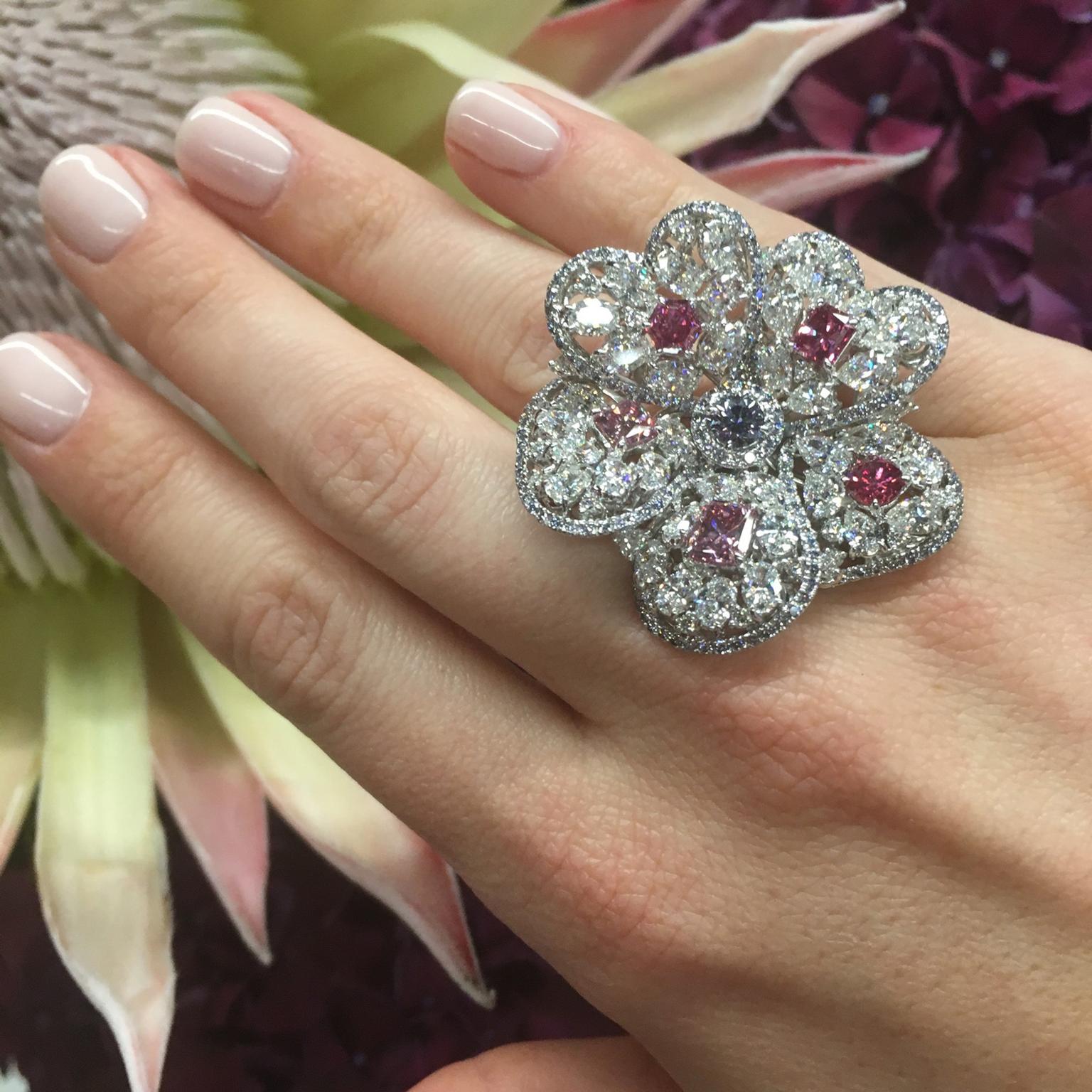 The Argyle Blossom Ring