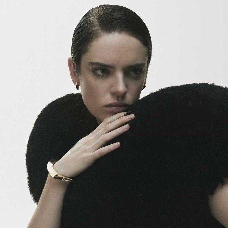 Dries Criel Lotus bracelet on model