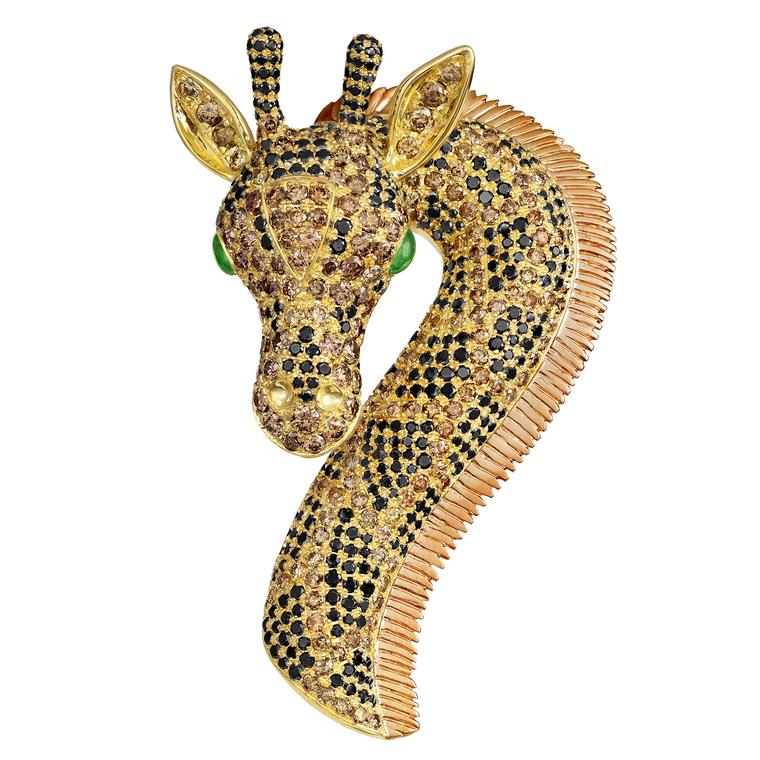 Paula Crevoshay Giraffe brooch - Already sold