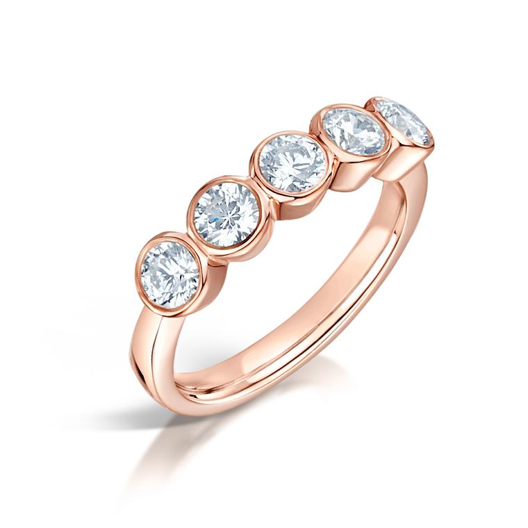 Hockley Mint Fairtrade rose gold and diamond engagement ring