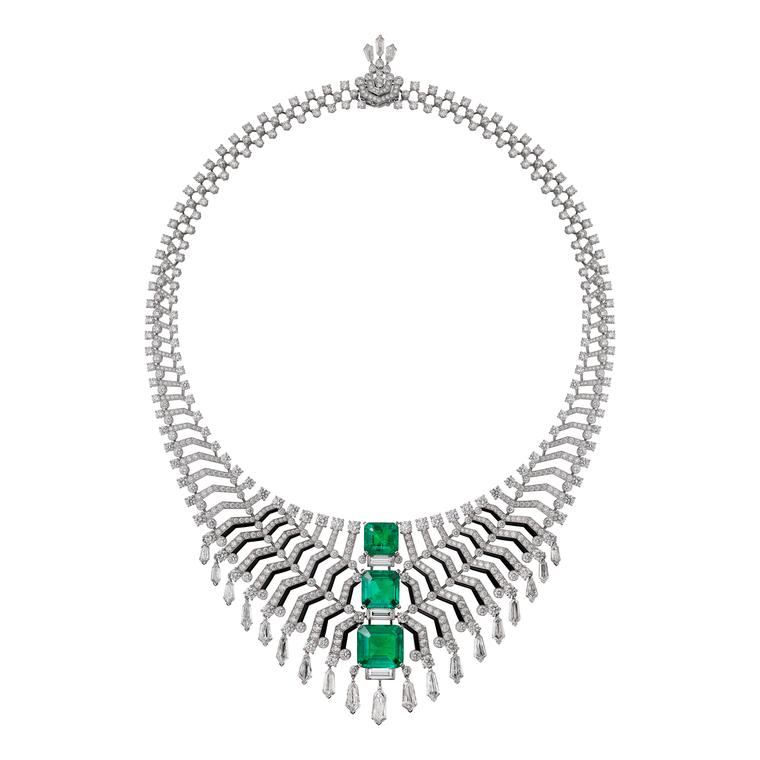 Cartier Magicien Oracle Colombian emerald necklace