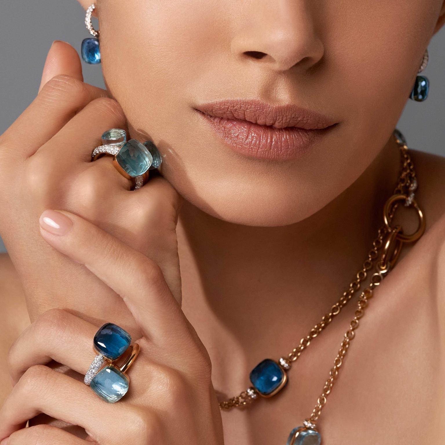 Nudo ring with blue topaz by Pomellato | Pomellato | The Jewellery Editor