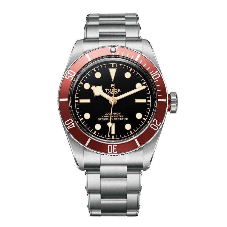 Tudor Heritage Black Bay watch with stainless steel bracelet