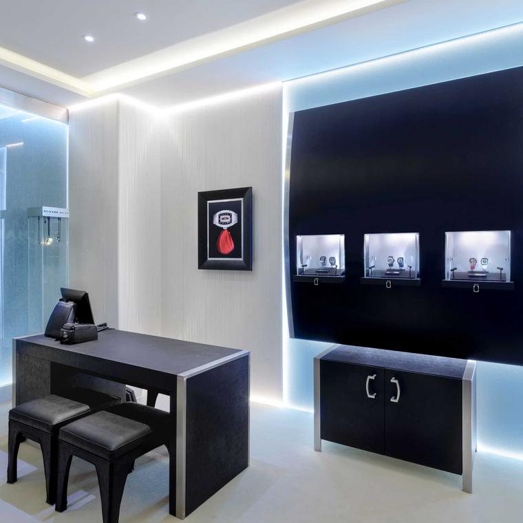 Richard Mille boutique interior at Harrods