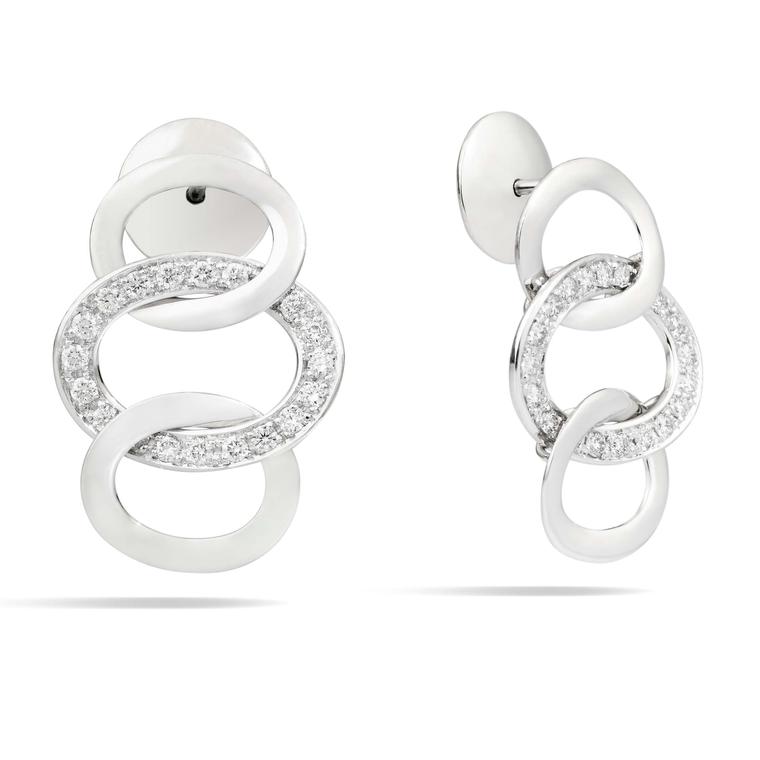 Pomellato Brera white gold earrings 