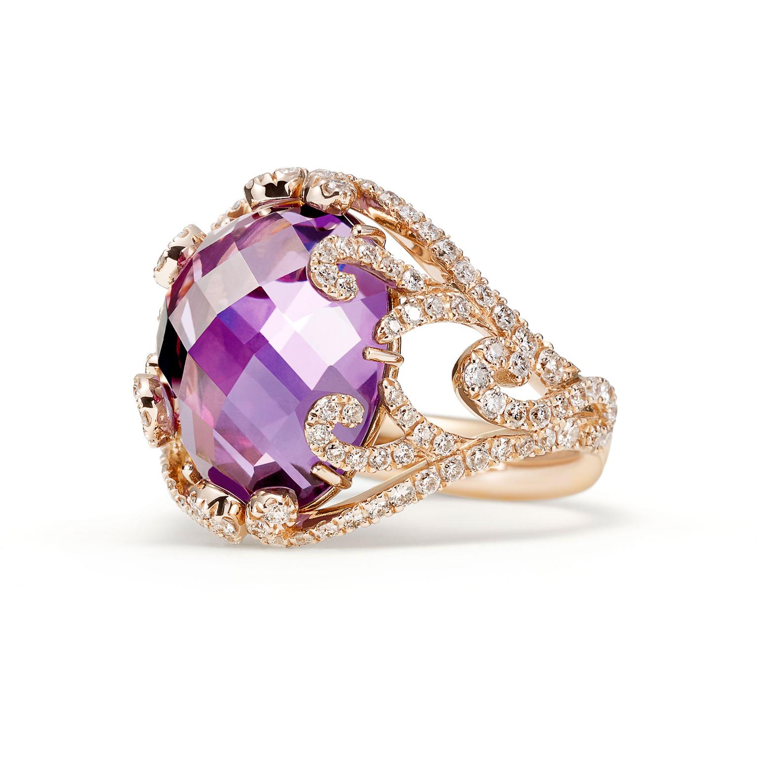 Sarah Ho amethyst ring for Willam & Sons