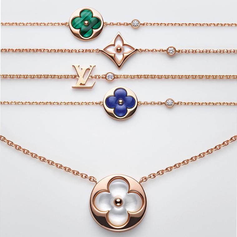 Color Blossom BB mother-of-pearl sautoir necklace, Louis Vuitton